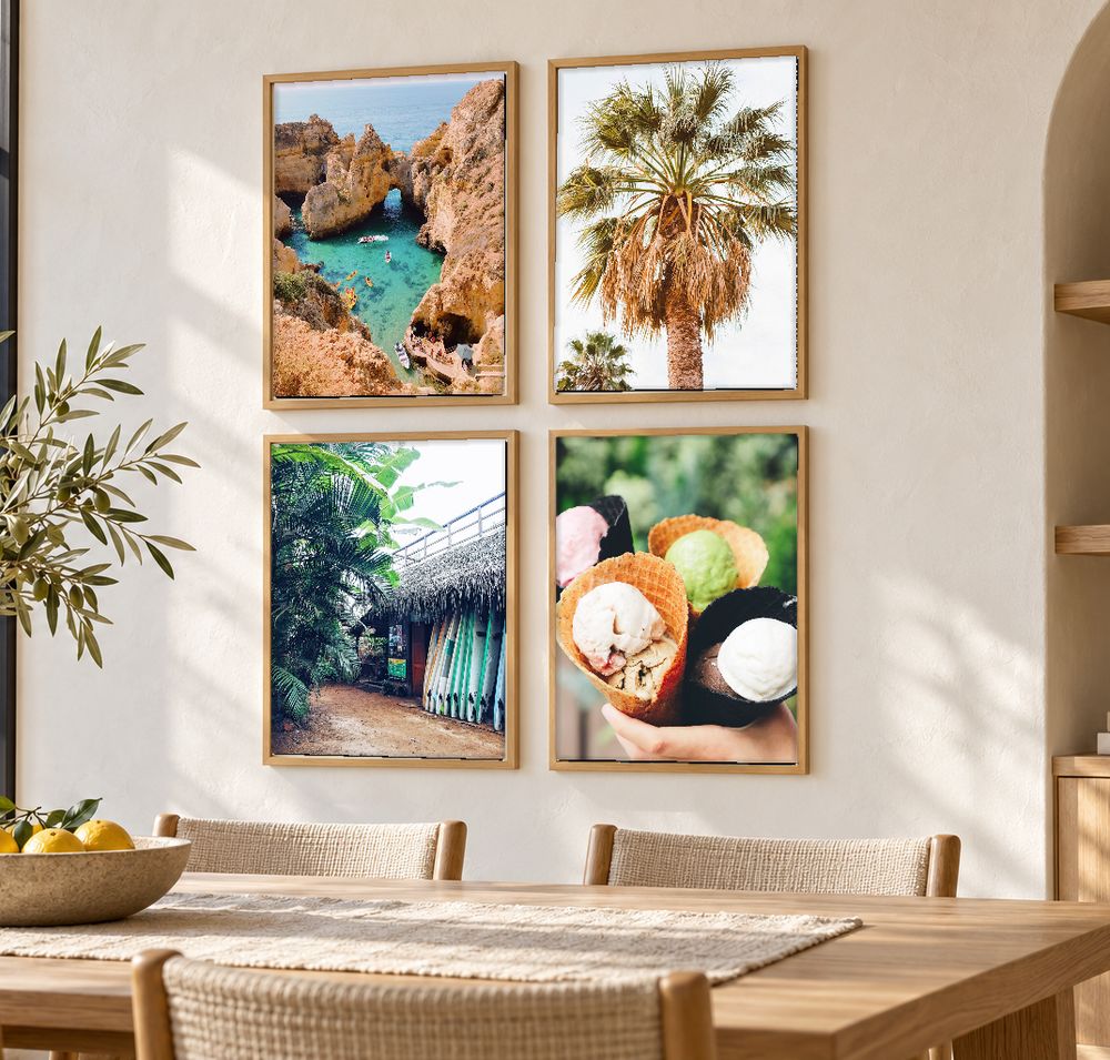 Set de 4 cuadros decorativos que combinan