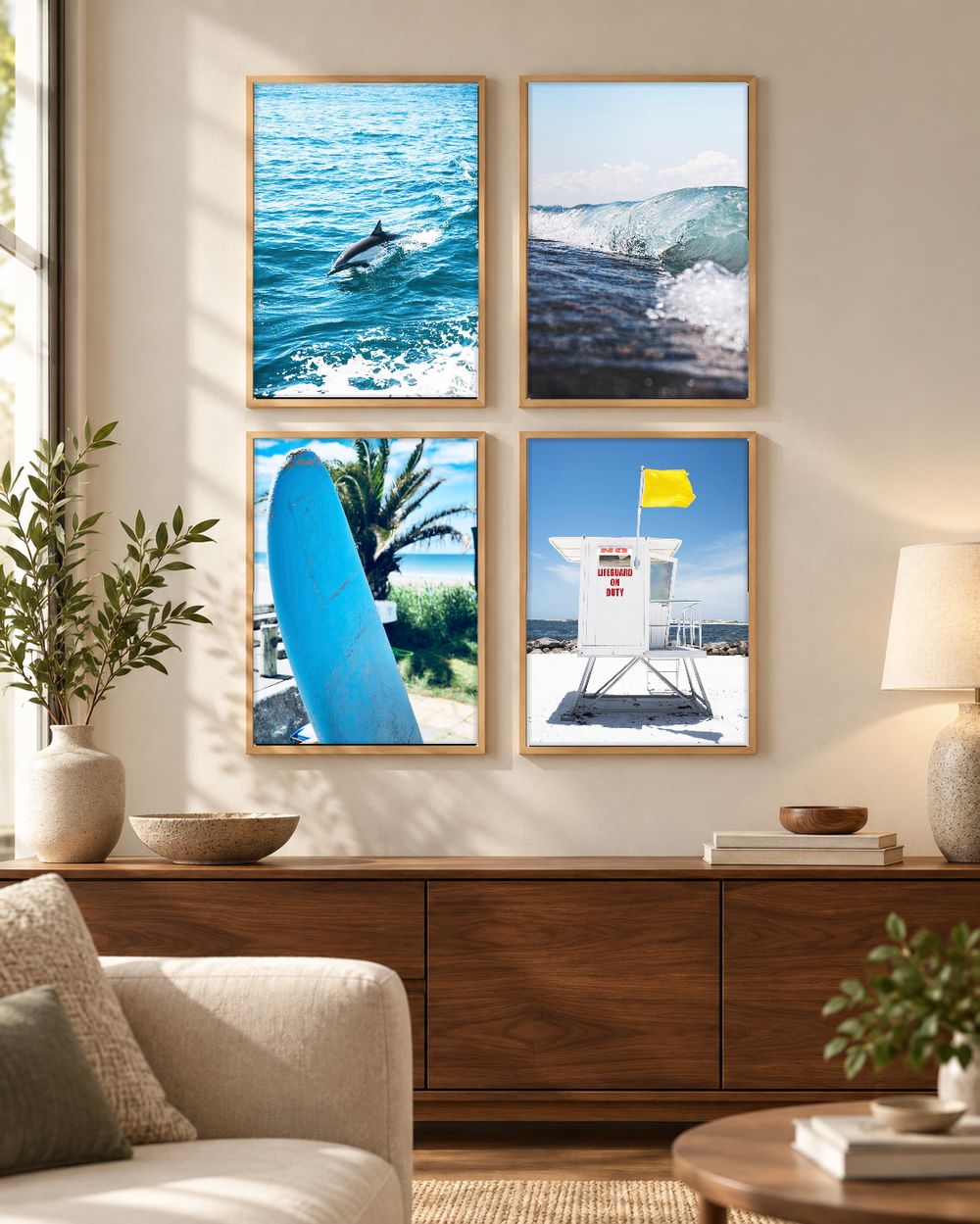 Set de 4 cuadros decorativos que combinan