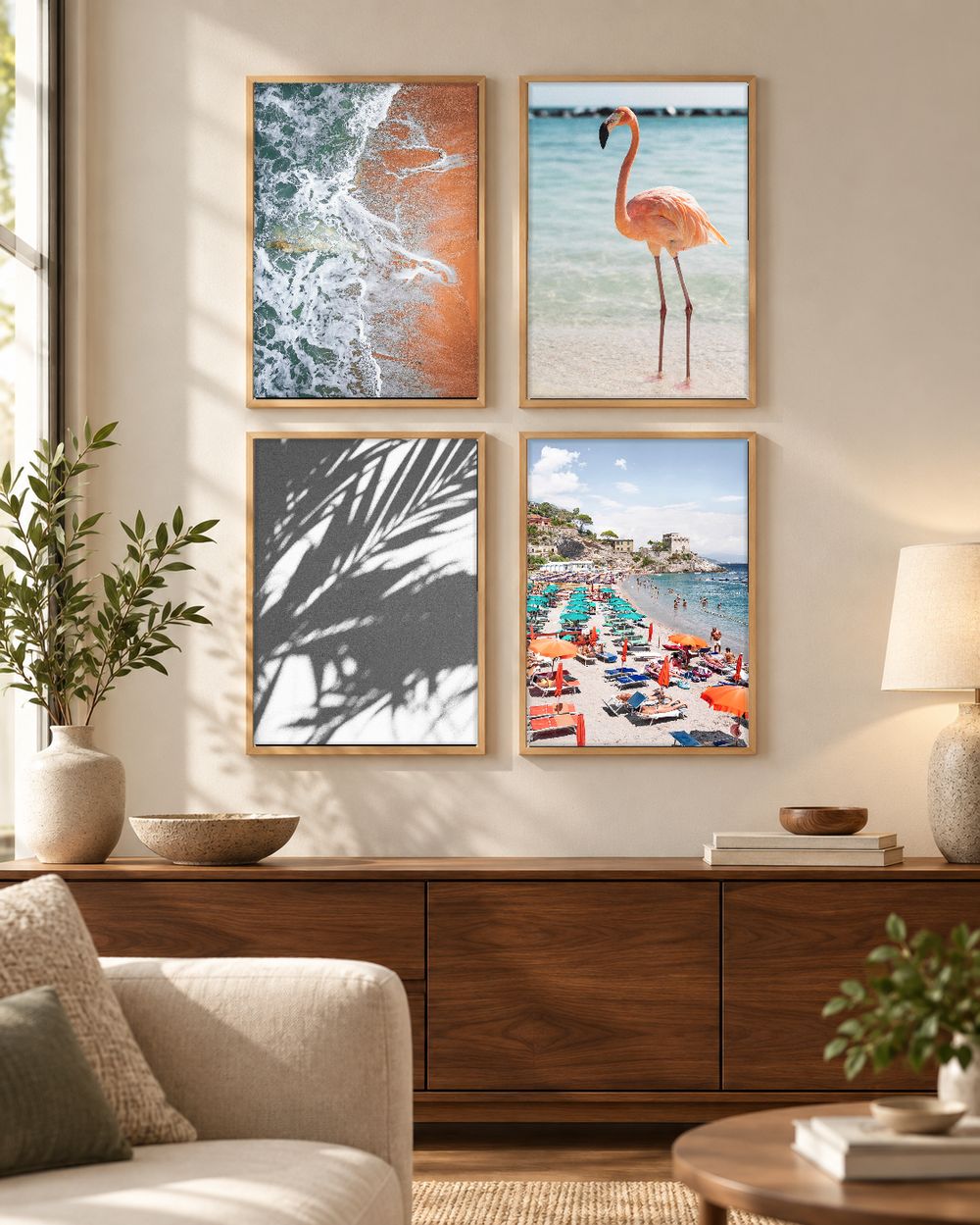 Set de 4 cuadros decorativos que combinan