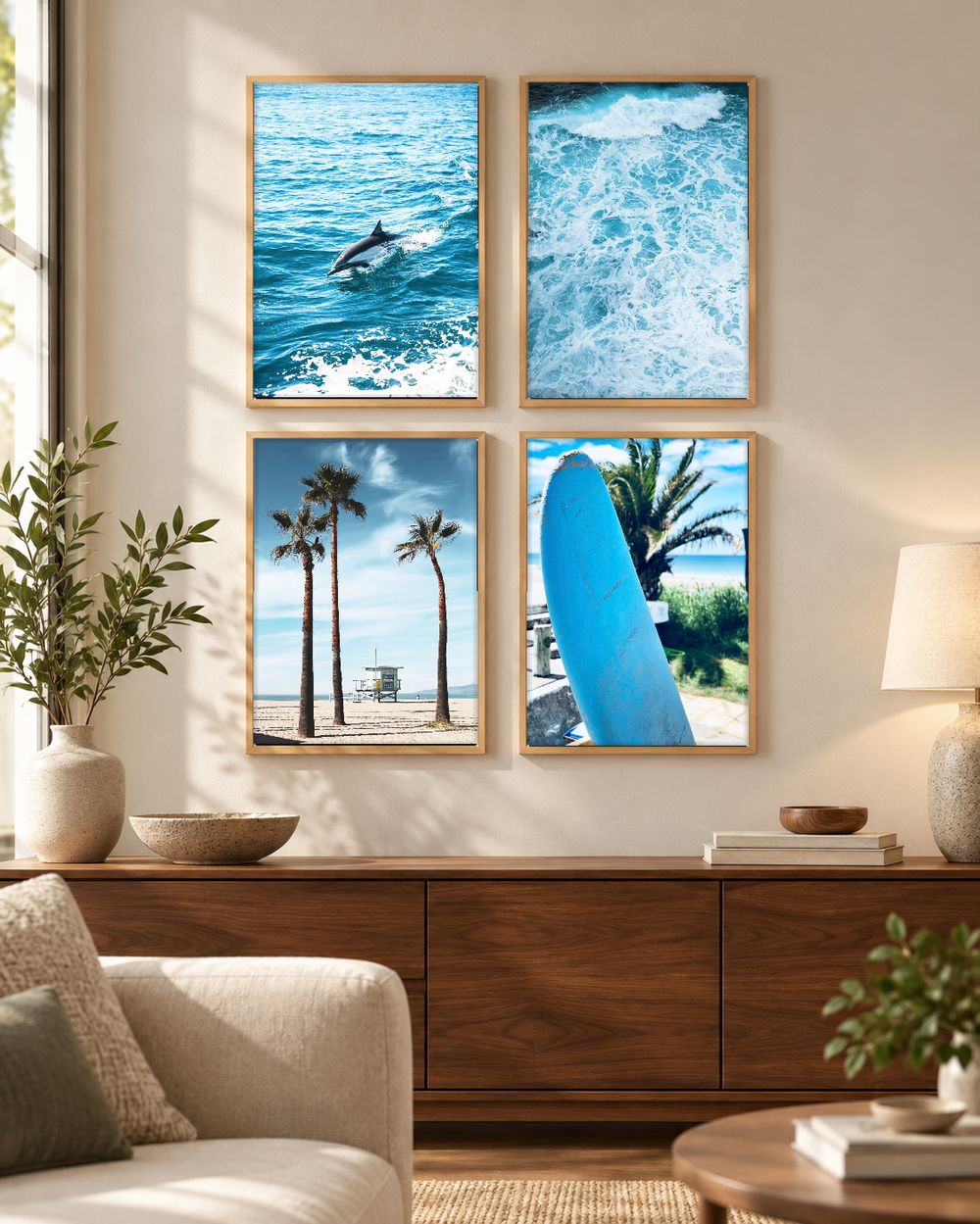 Set de 4 cuadros decorativos que combinan