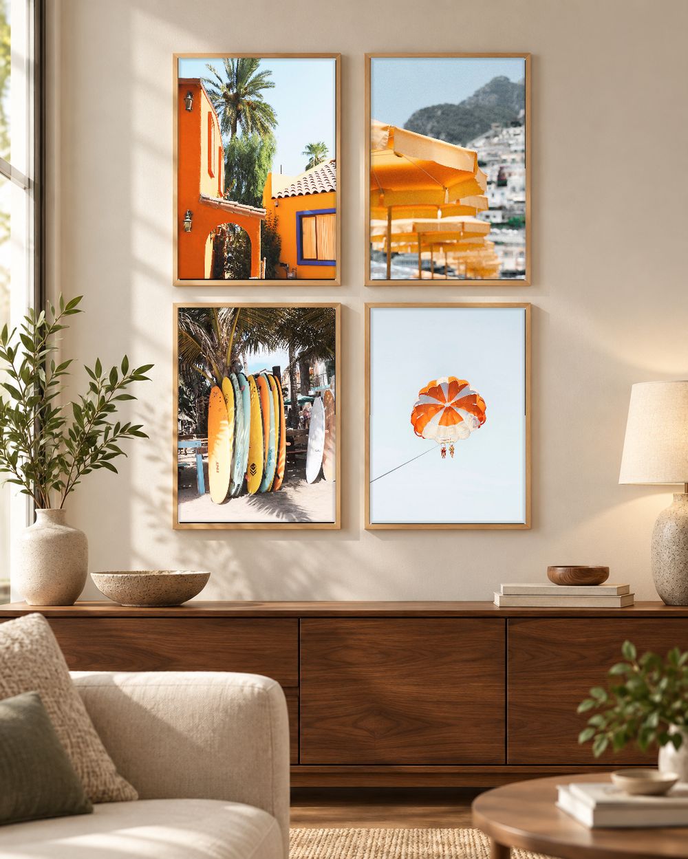 Set de 4 cuadros decorativos que combinan