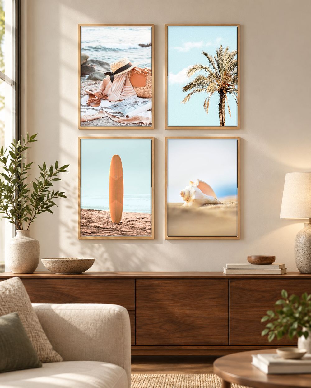 Set de 4 cuadros decorativos que combinan