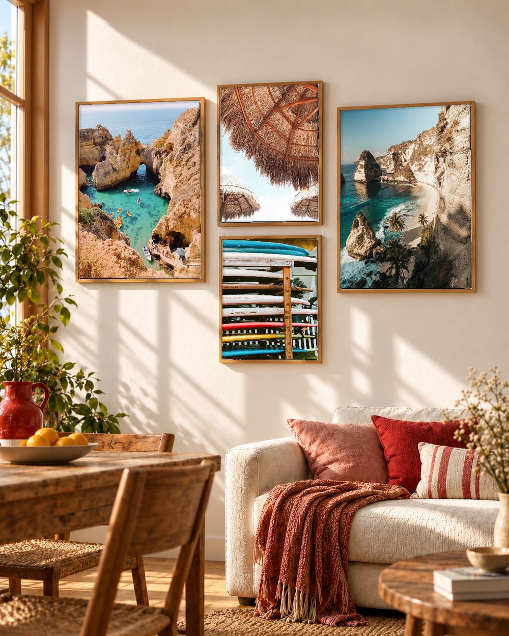 Set de 4 cuadros decorativos que combinan