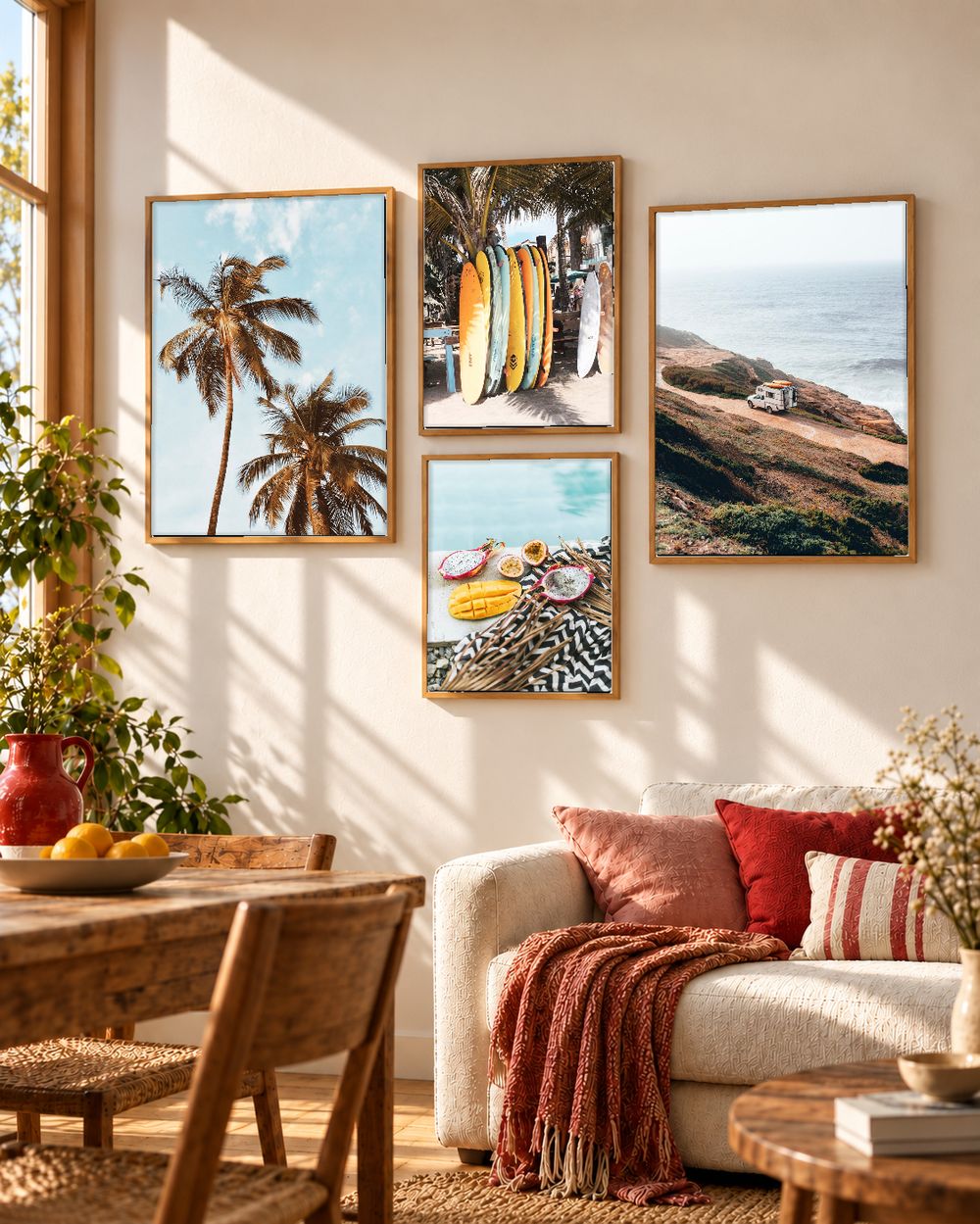 Set de 4 cuadros decorativos que combinan