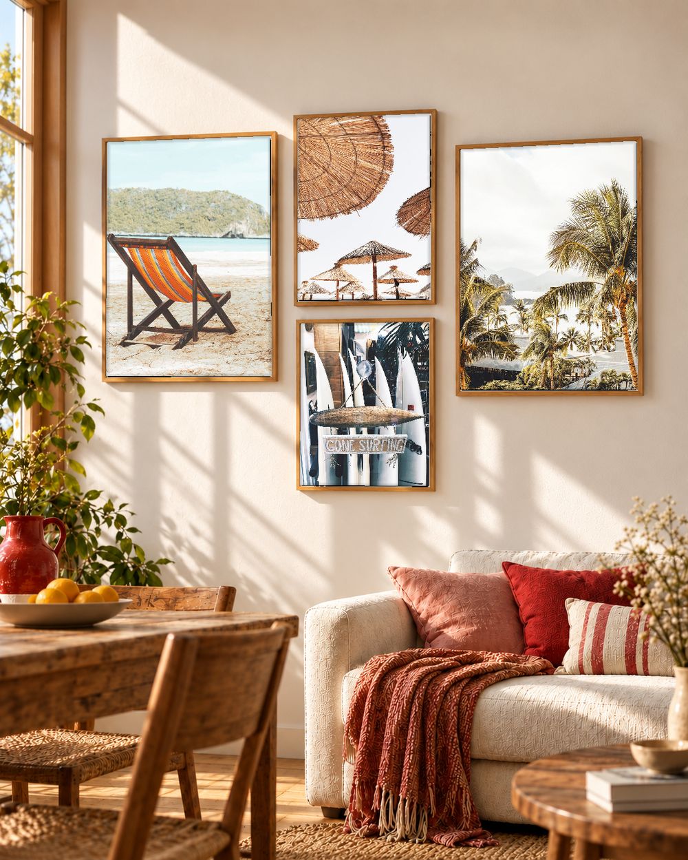 Set de 4 cuadros decorativos que combinan