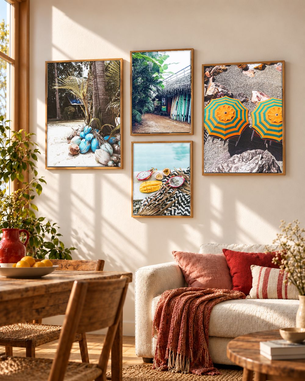 Set de 4 cuadros decorativos que combinan