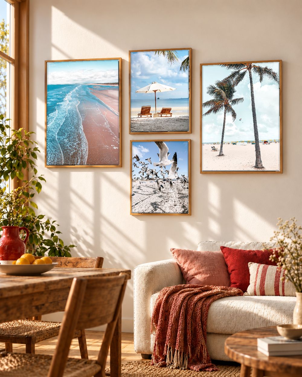 Set de 4 cuadros decorativos que combinan