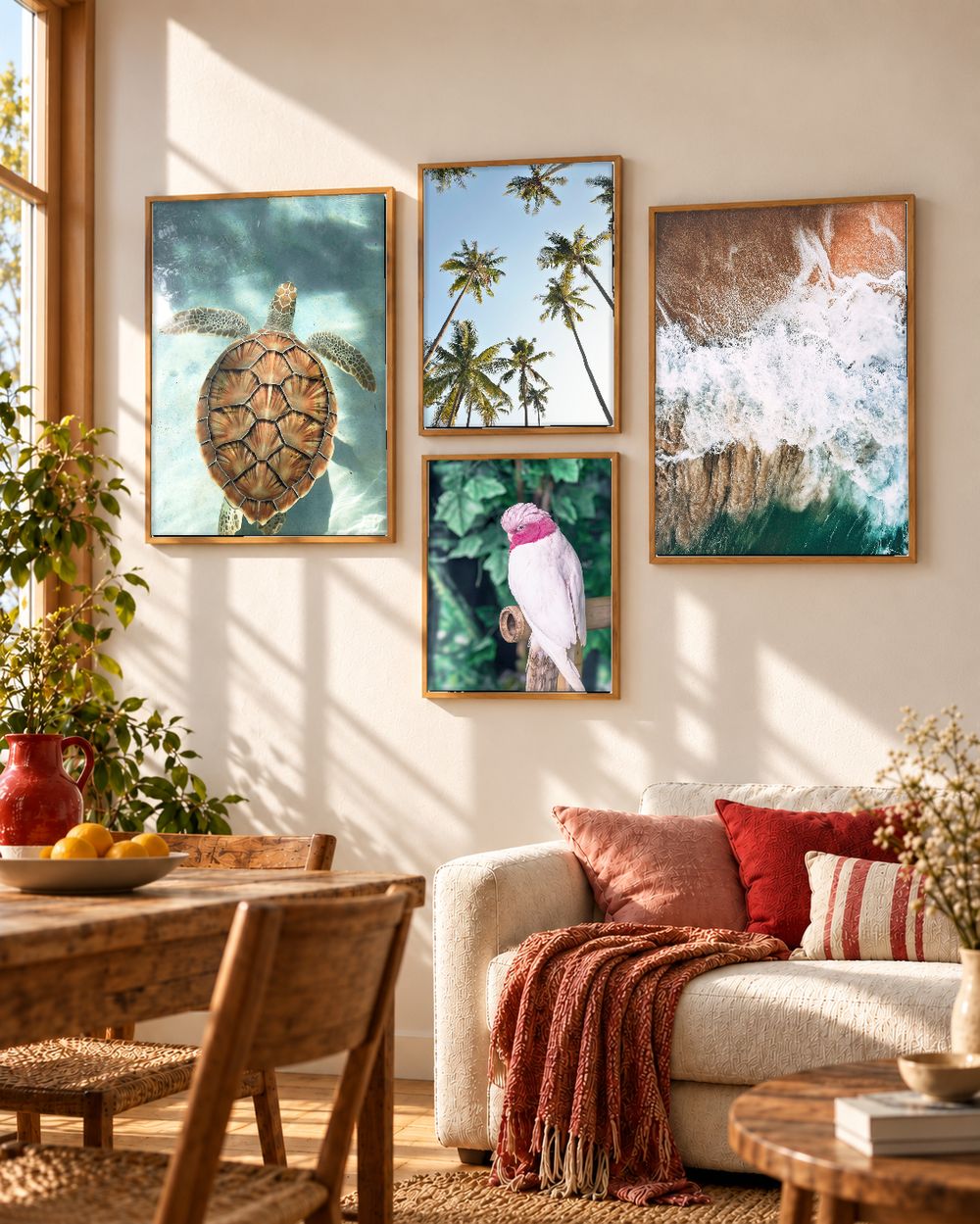 Set de 4 cuadros decorativos que combinan