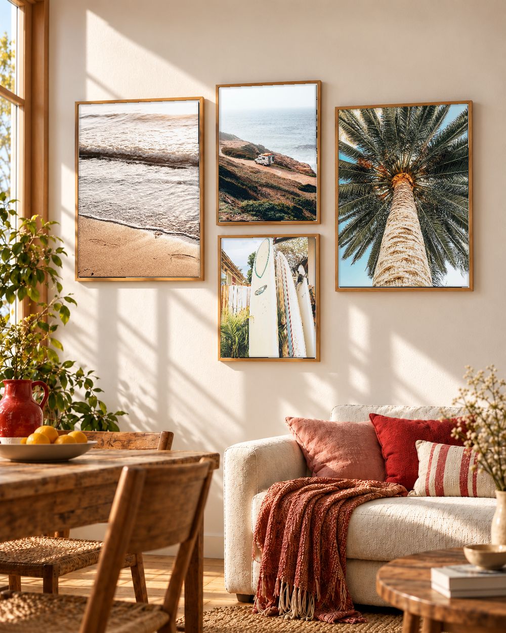 Set de 4 cuadros decorativos que combinan