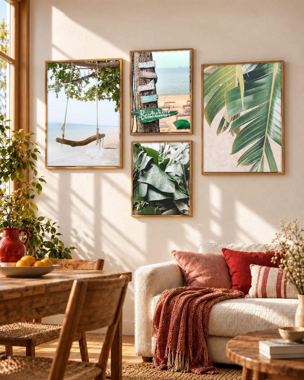 Set de 4 cuadros decorativos que combinan