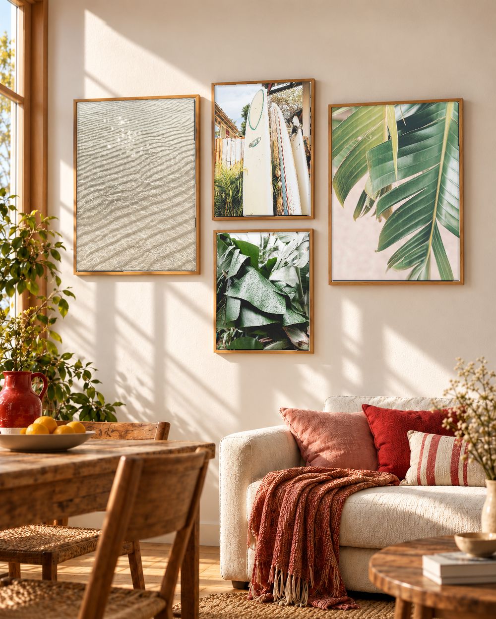 Set de 4 cuadros decorativos que combinan