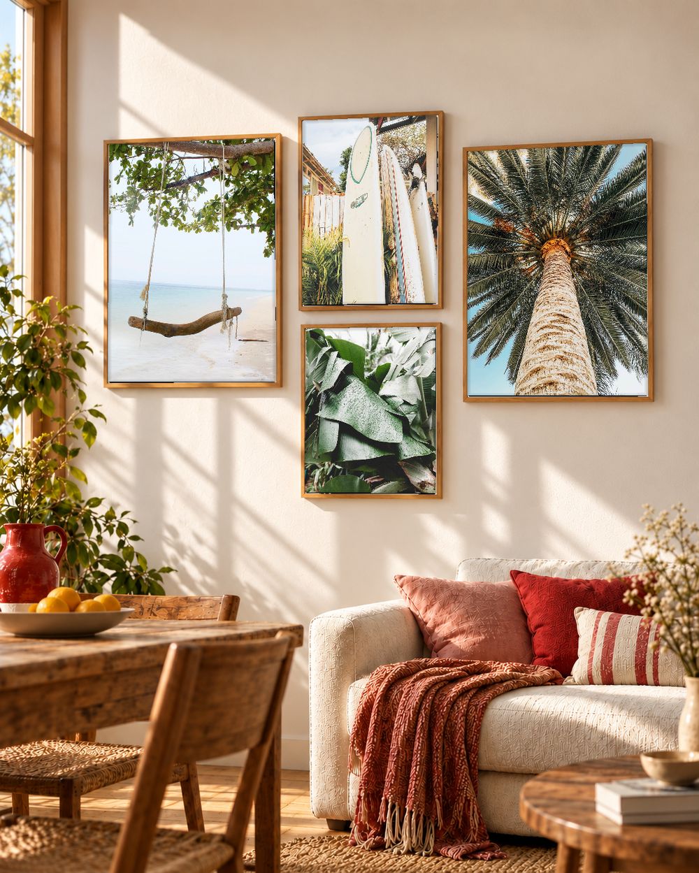 Set de 4 cuadros decorativos que combinan