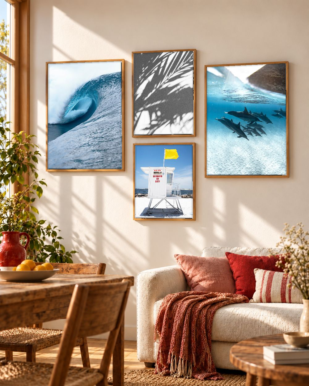 Set de 4 cuadros decorativos que combinan