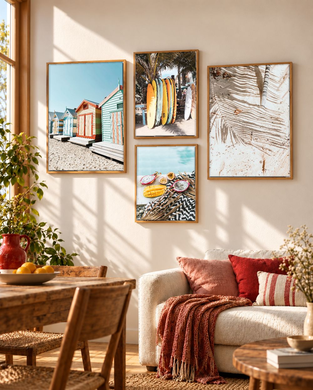 Set de 4 cuadros decorativos que combinan