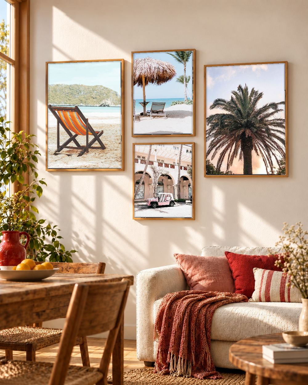 Set de 4 cuadros decorativos que combinan