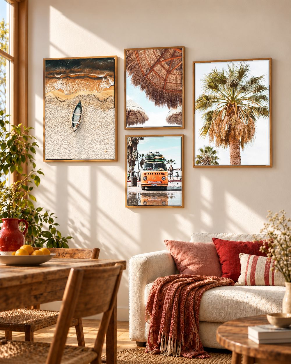 Set de 4 cuadros decorativos que combinan