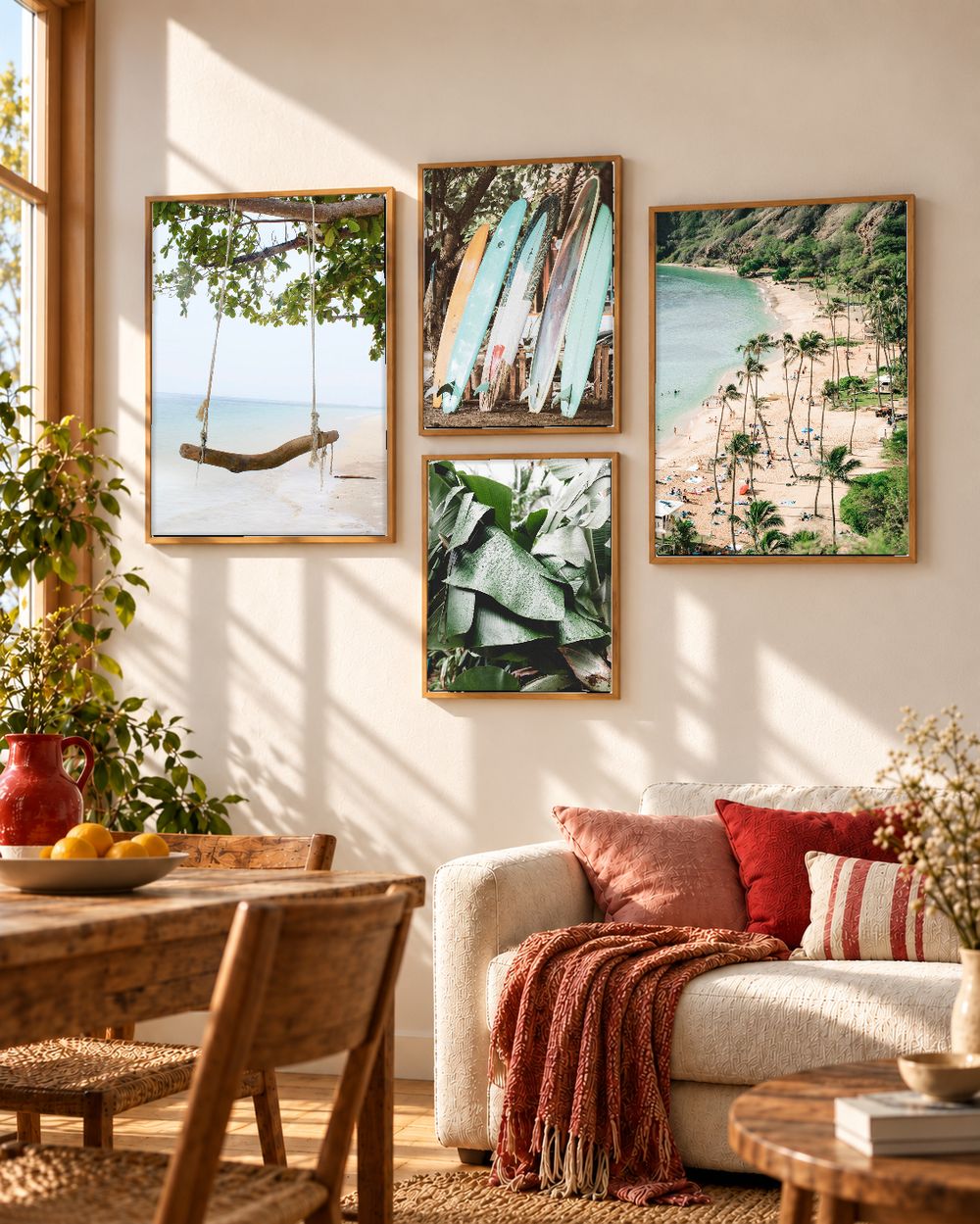 Set de 4 cuadros decorativos que combinan