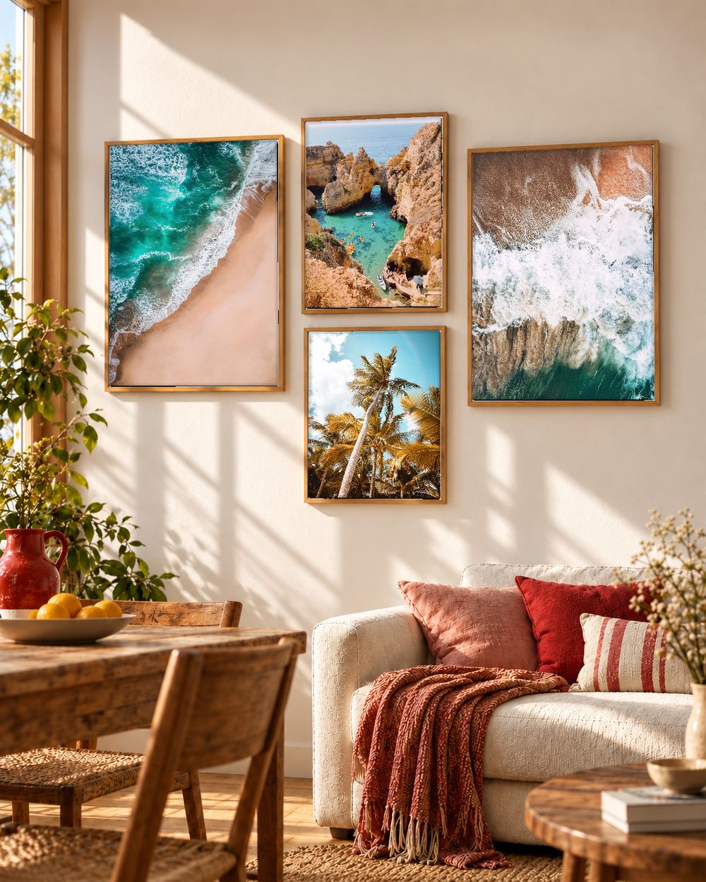 Set de 4 cuadros decorativos que combinan