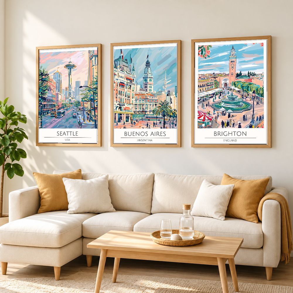 Set de 0 cuadros decorativos que combinan