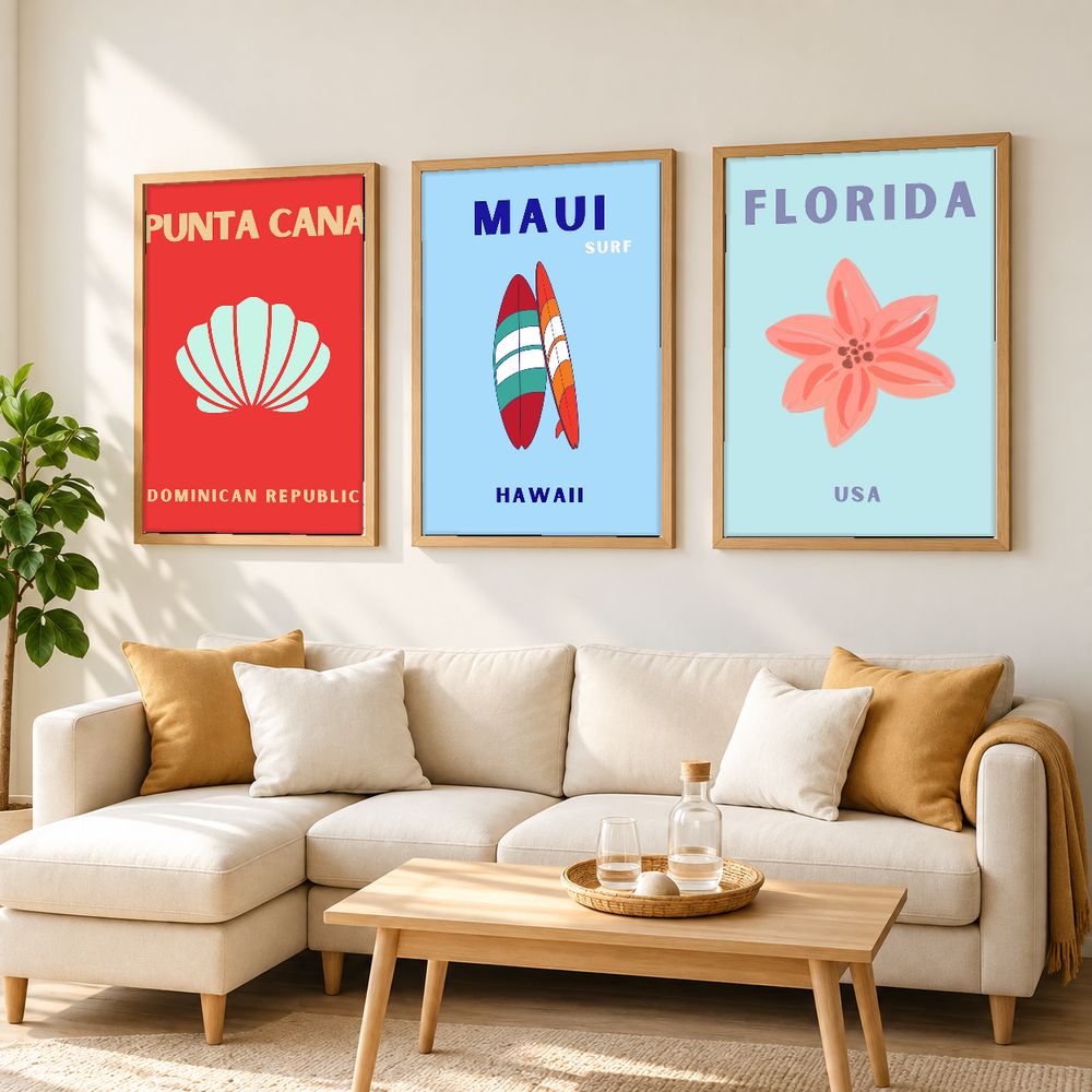 Set de 0 cuadros decorativos que combinan