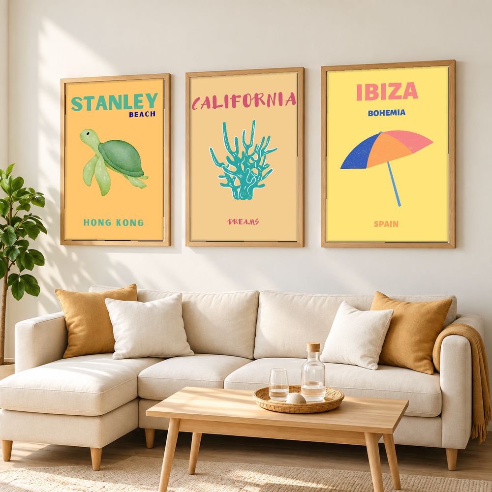 Set de 0 cuadros decorativos que combinan