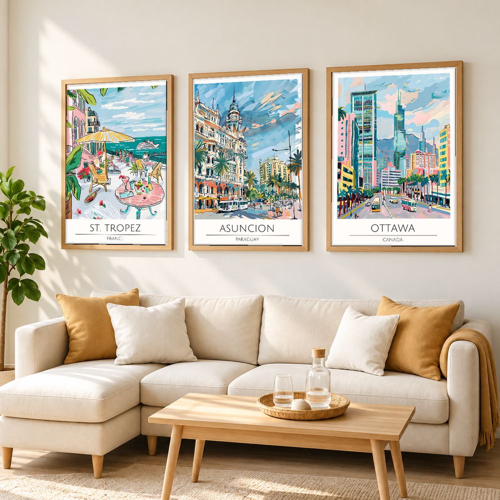 Set de 0 cuadros decorativos que combinan