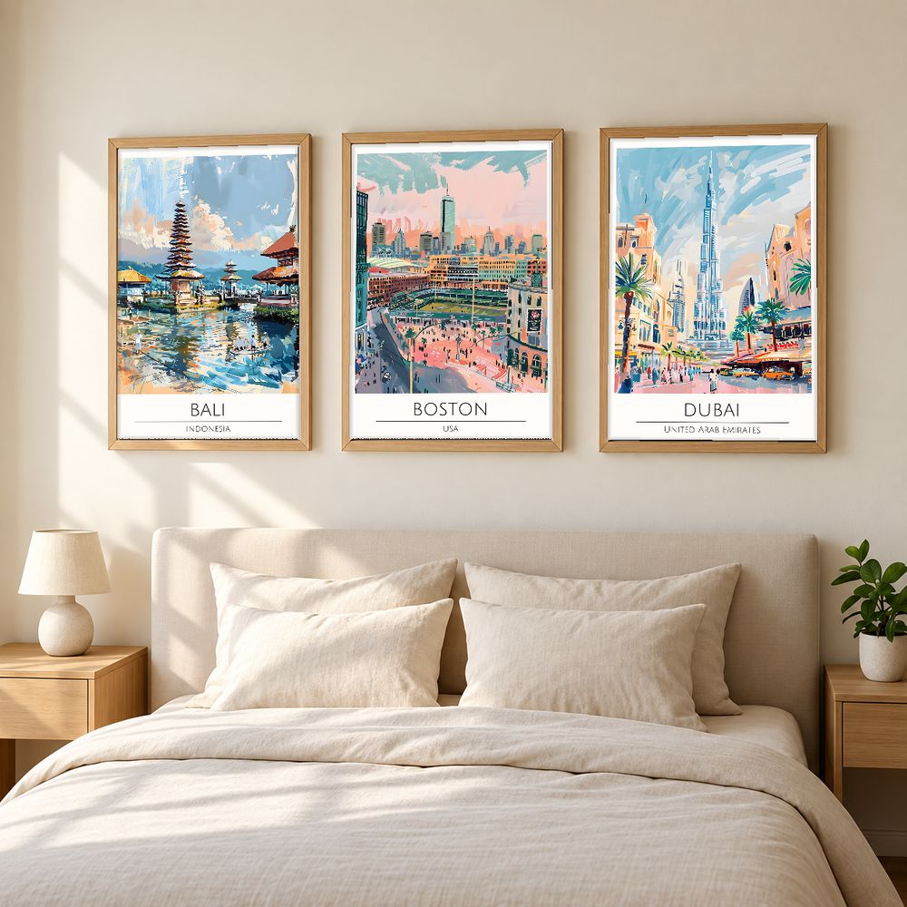 Set de 0 cuadros decorativos que combinan
