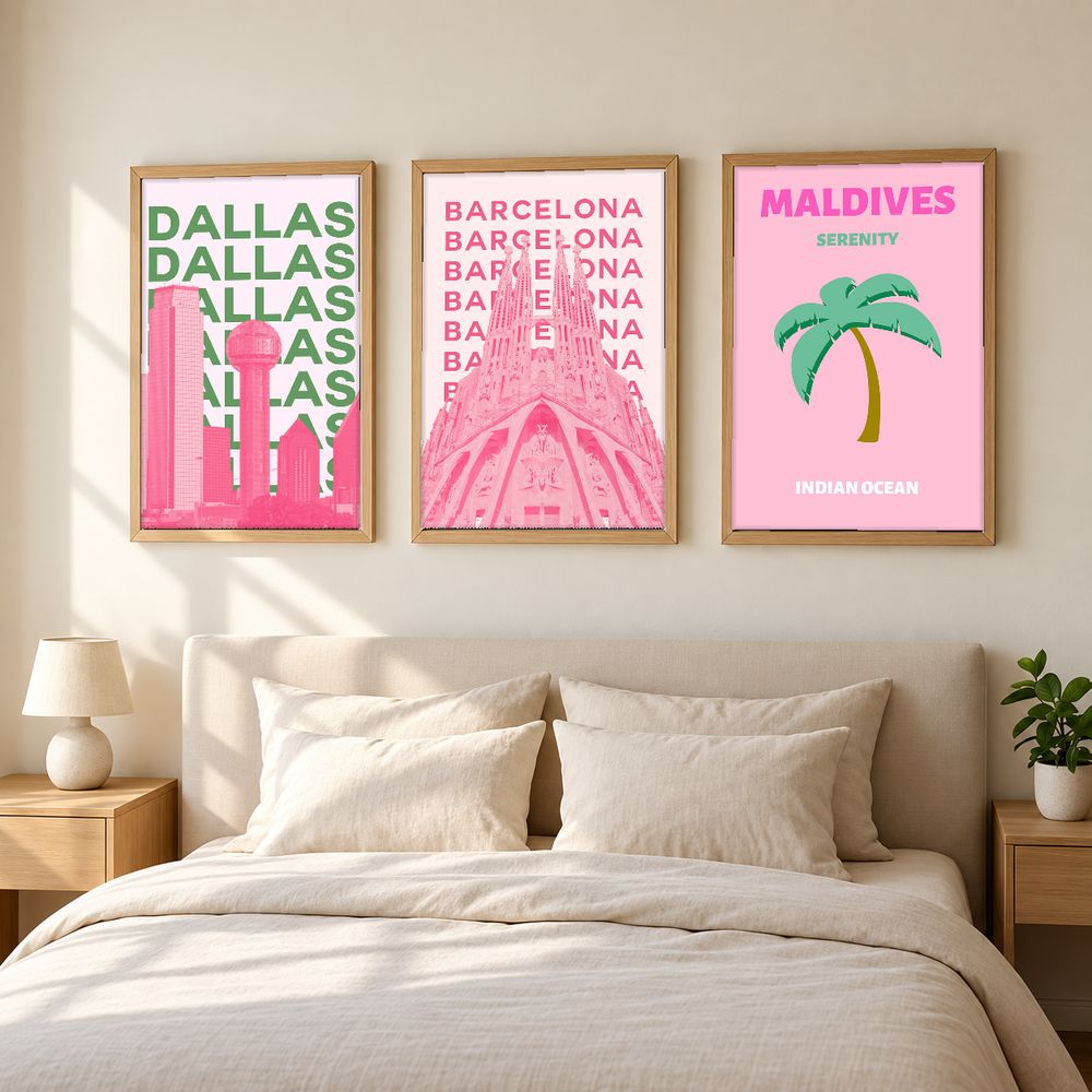 Set de 0 cuadros decorativos que combinan