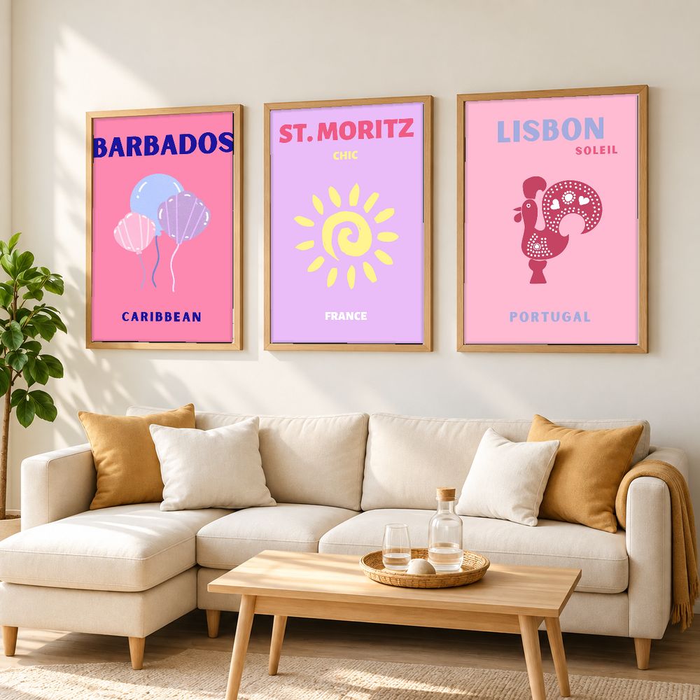 Set de 0 cuadros decorativos que combinan