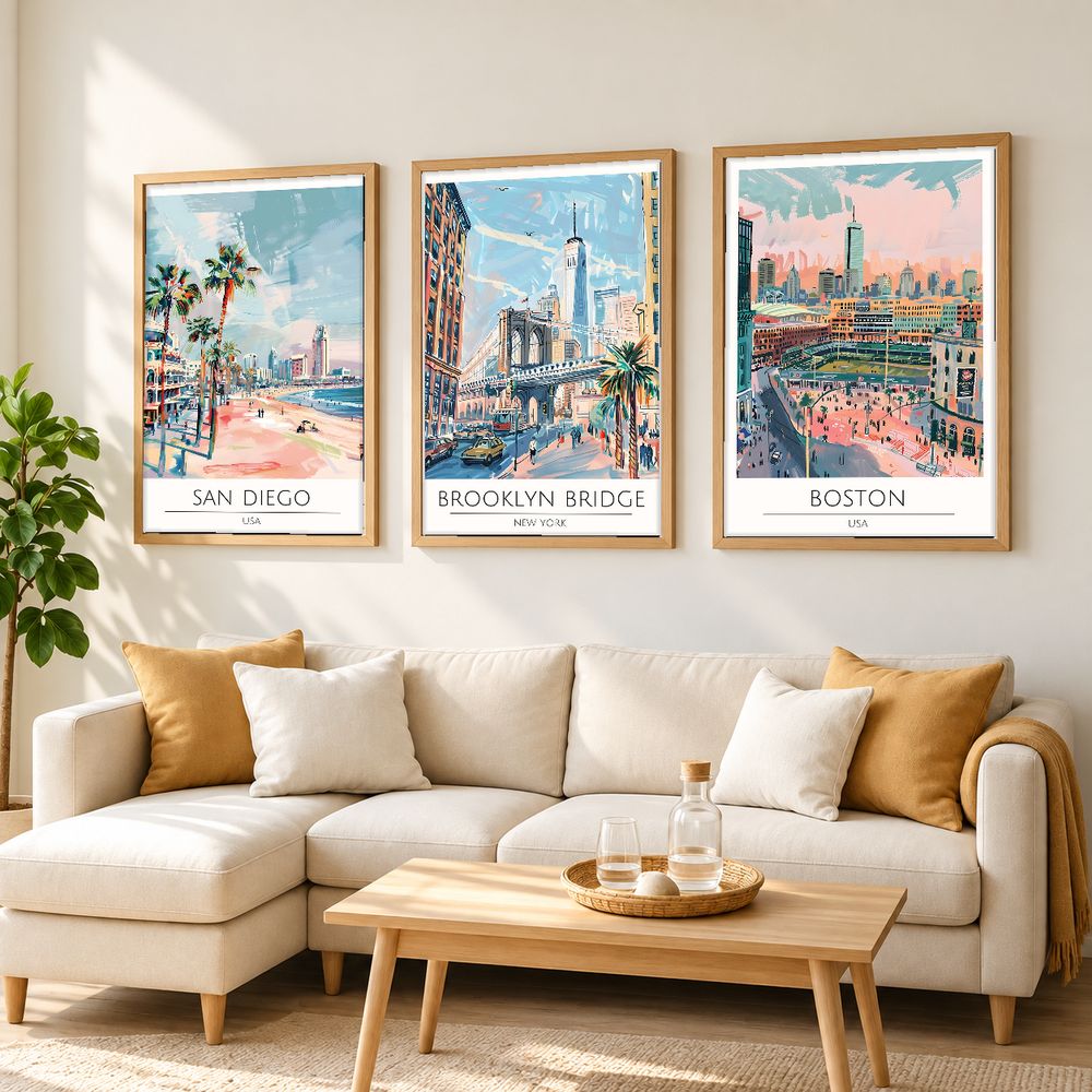 Set de 0 cuadros decorativos que combinan