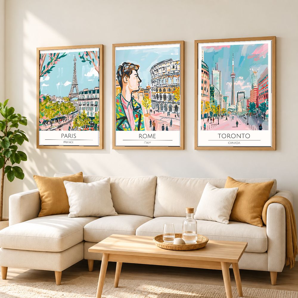 Set de 0 cuadros decorativos que combinan