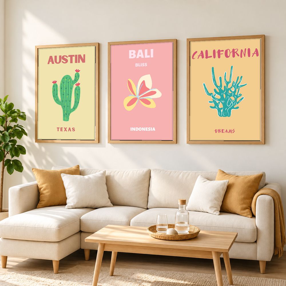 Set de 0 cuadros decorativos que combinan