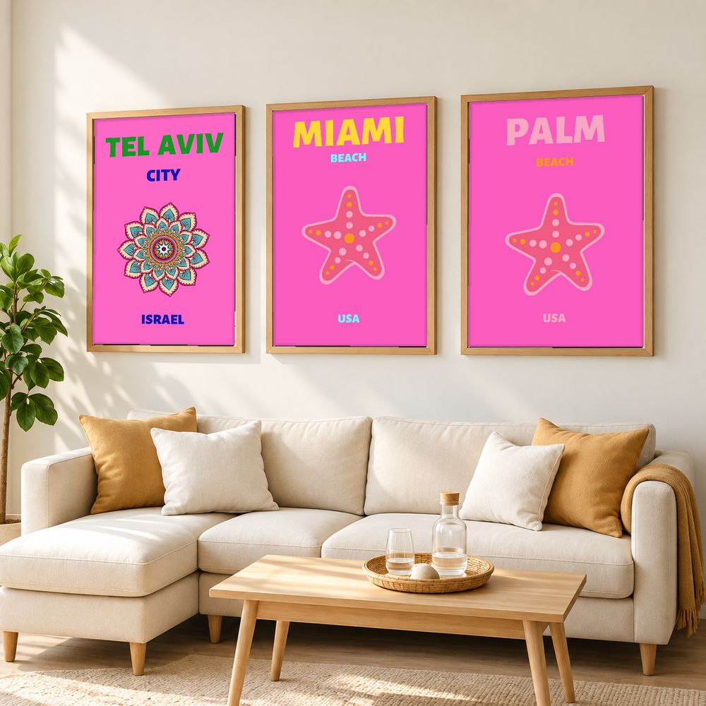 Set de 0 cuadros decorativos que combinan