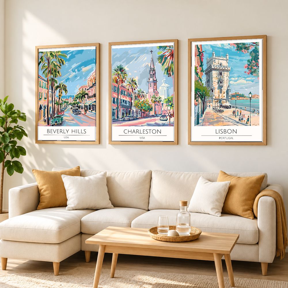 Set de 0 cuadros decorativos que combinan