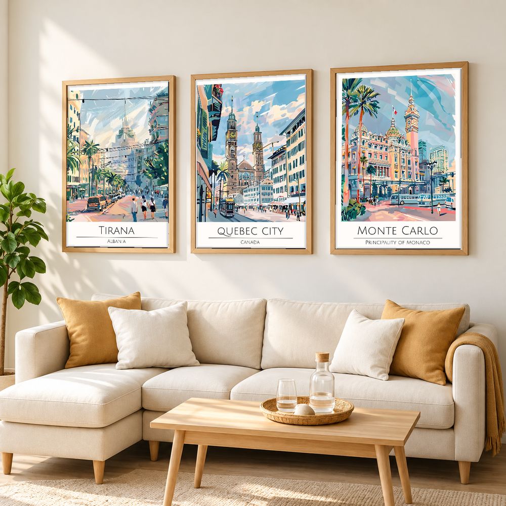 Set de 0 cuadros decorativos que combinan