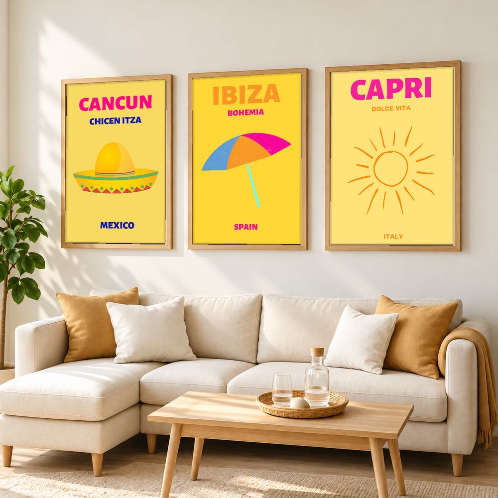 Set de 0 cuadros decorativos que combinan