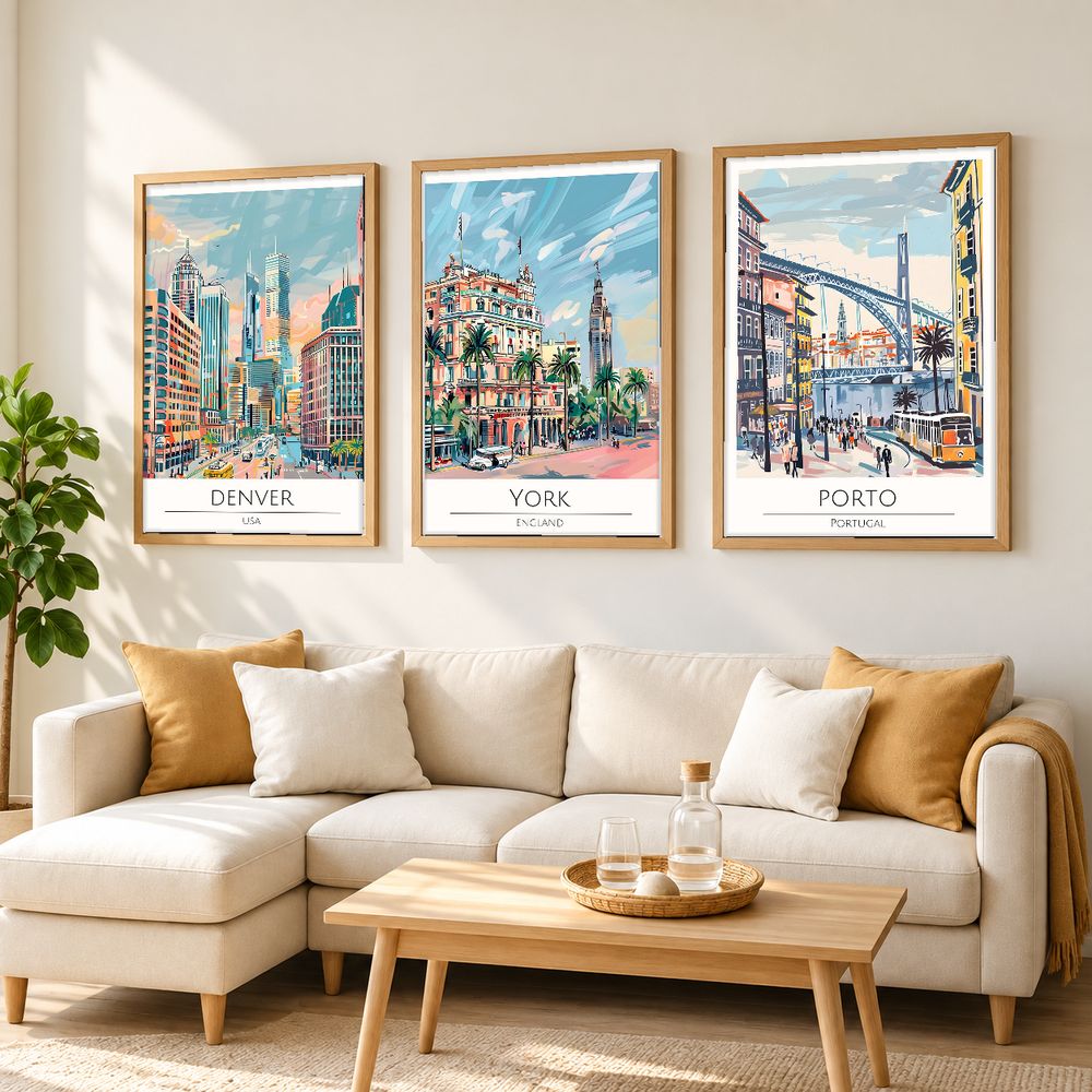 Set de 0 cuadros decorativos que combinan