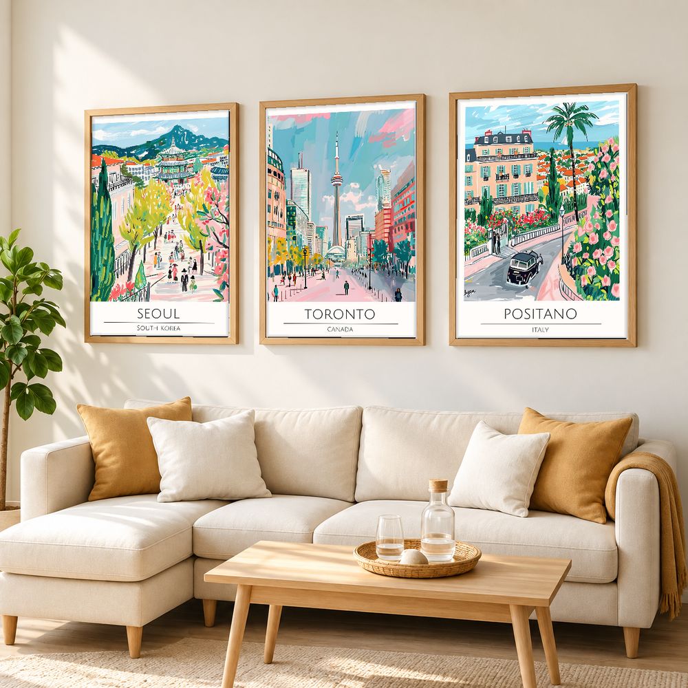 Set de 0 cuadros decorativos que combinan