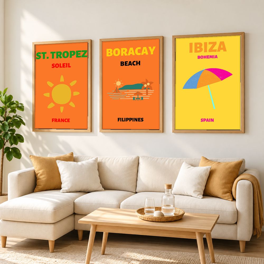 Set de 0 cuadros decorativos que combinan