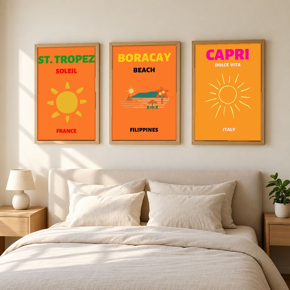 Set de 0 cuadros decorativos que combinan