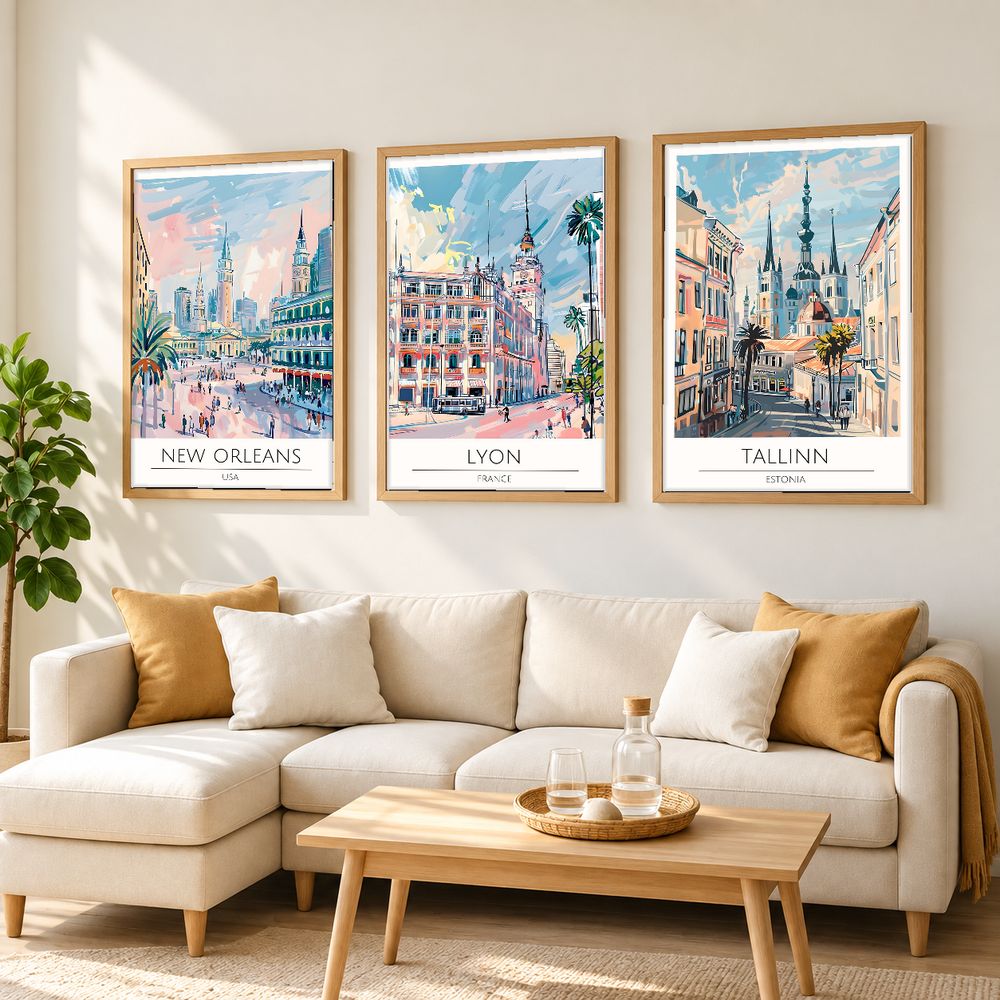 Set de 0 cuadros decorativos que combinan