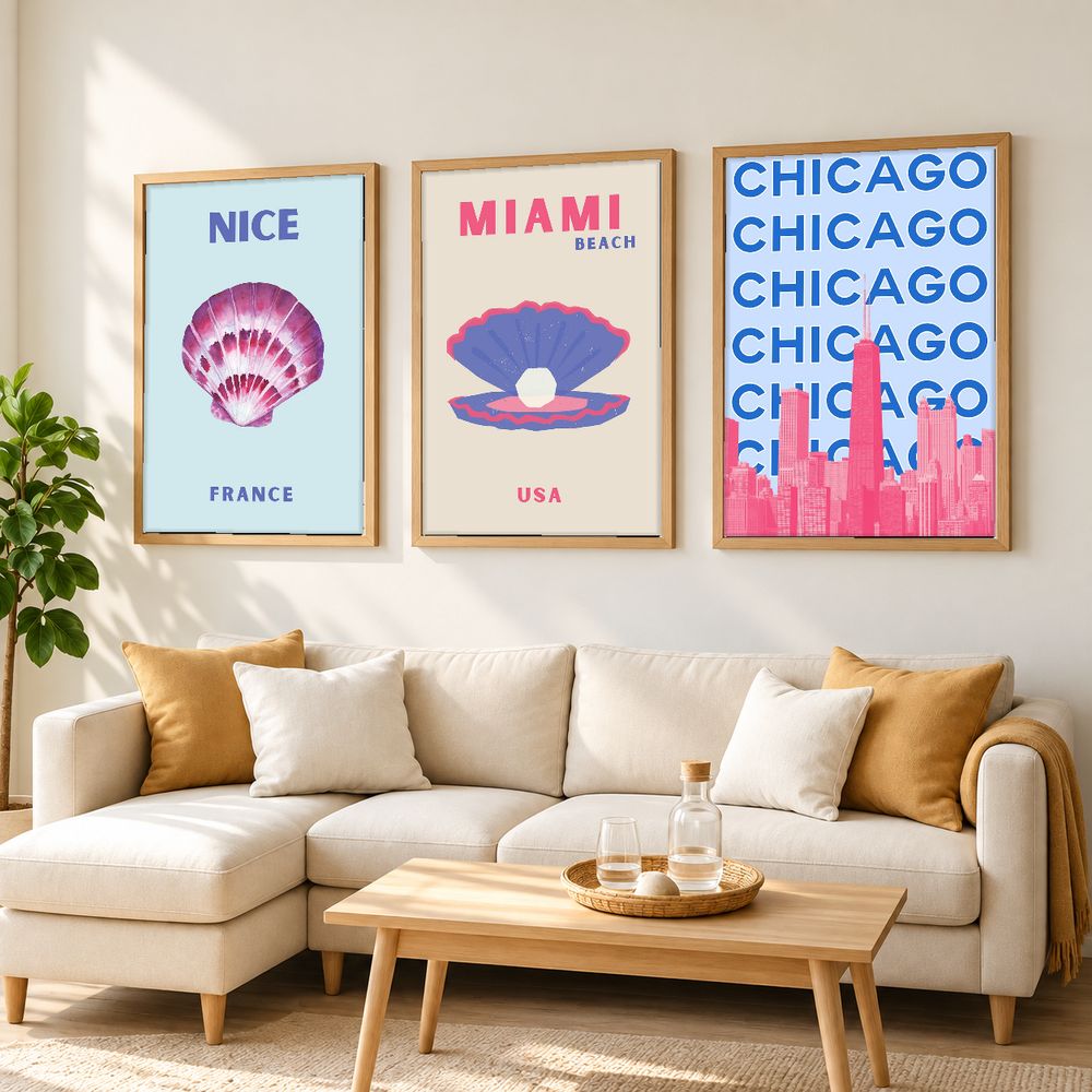 Set de 0 cuadros decorativos que combinan