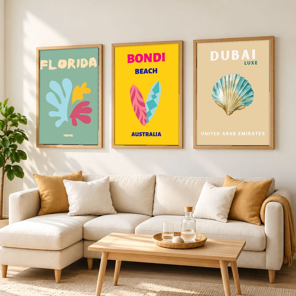 Set de 0 cuadros decorativos que combinan