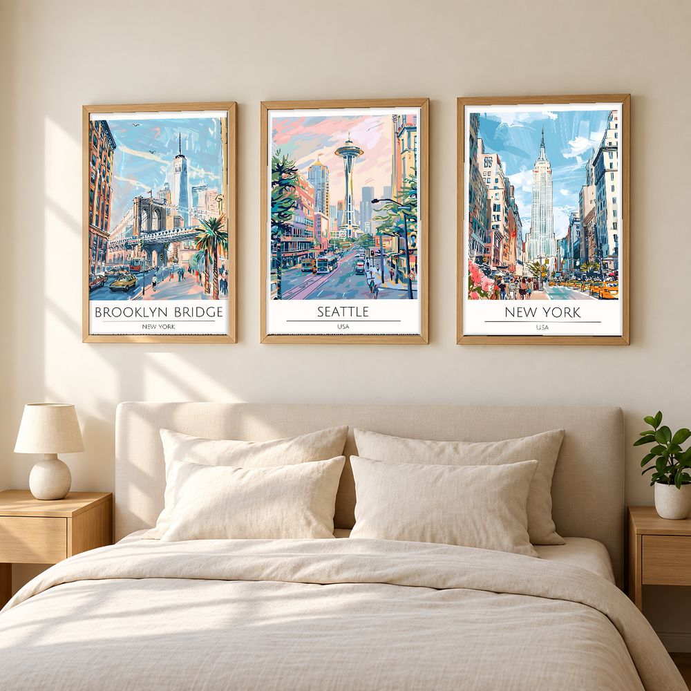 Set de 0 cuadros decorativos que combinan