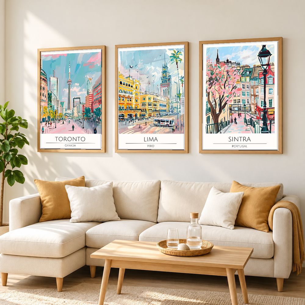 Set de 0 cuadros decorativos que combinan
