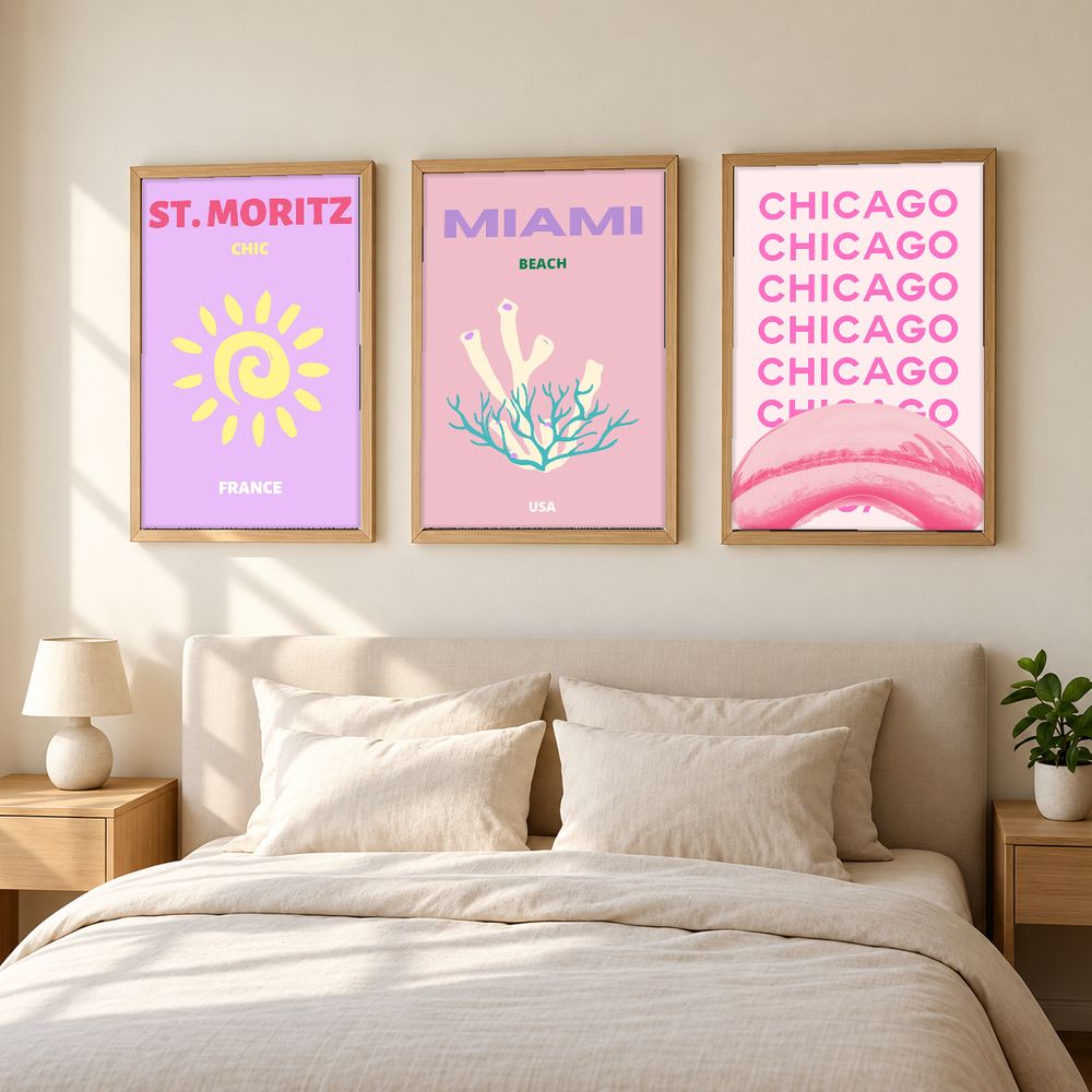Set de 0 cuadros decorativos que combinan
