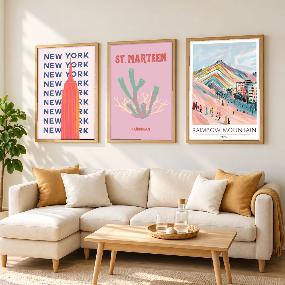 Set de 0 cuadros decorativos que combinan