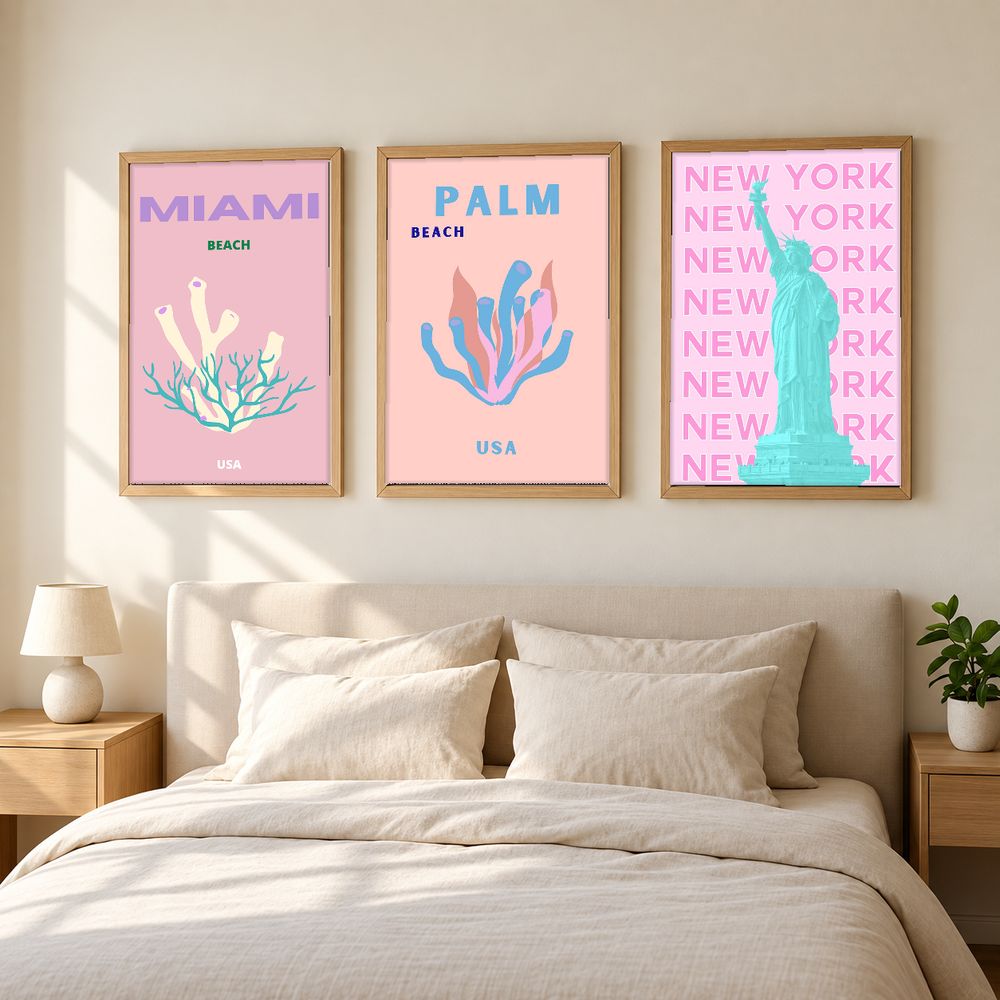 Set de 0 cuadros decorativos que combinan