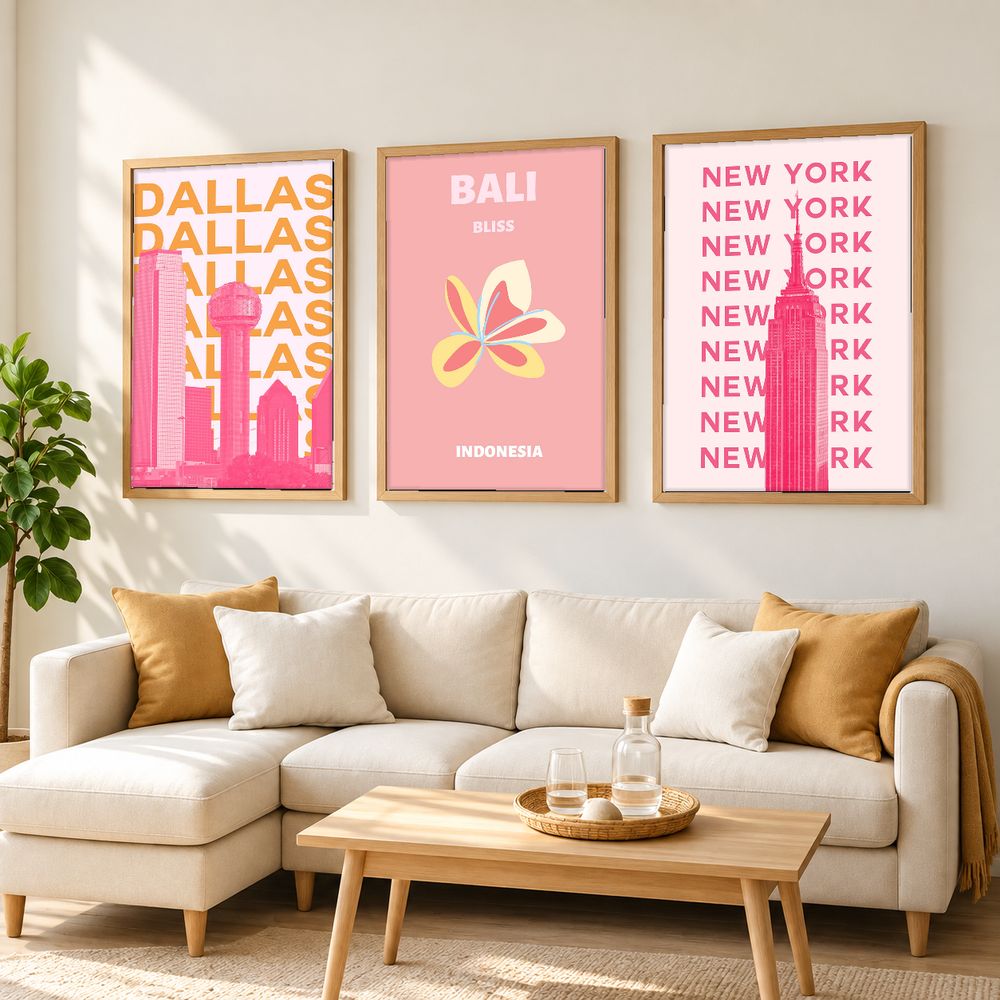 Set de 0 cuadros decorativos que combinan