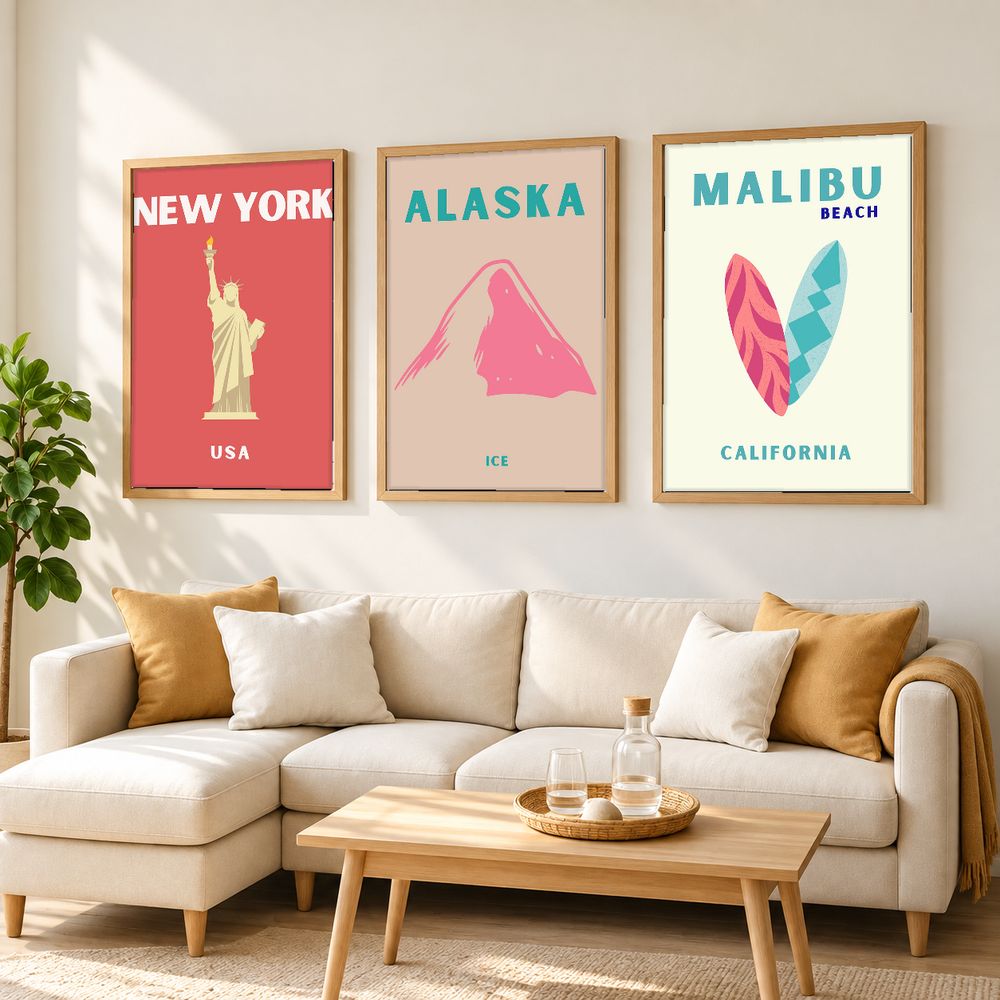 Set de 0 cuadros decorativos que combinan